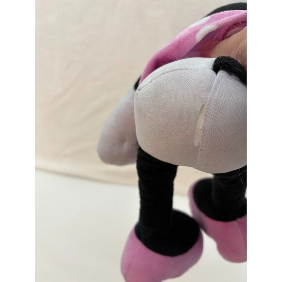 Minnie Mouse Plush 10" Disney Store Pink Dress Bow Shoes Stuffed Animal - Picture 4 of 4